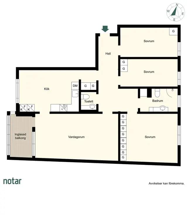 Floor plan for Fabelvägen 13