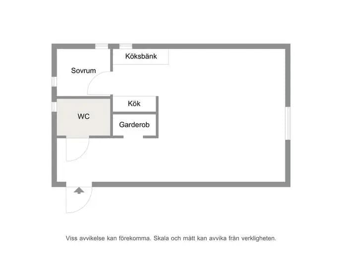 Floor plan for Korsörvägen 22A