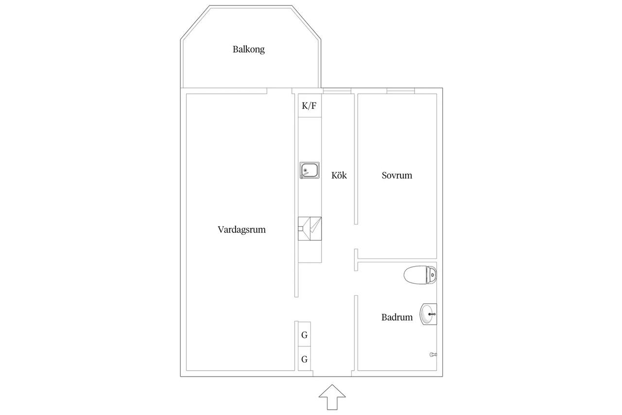 Floor plan for Thomsons väg 18