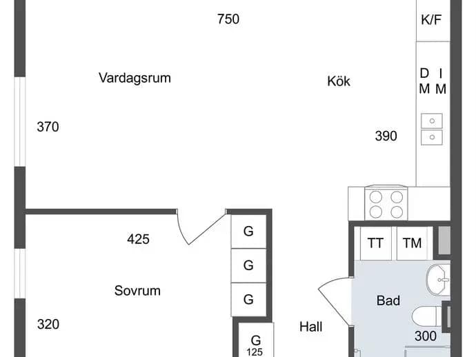 Floor plan for Sandstuguvägen 49