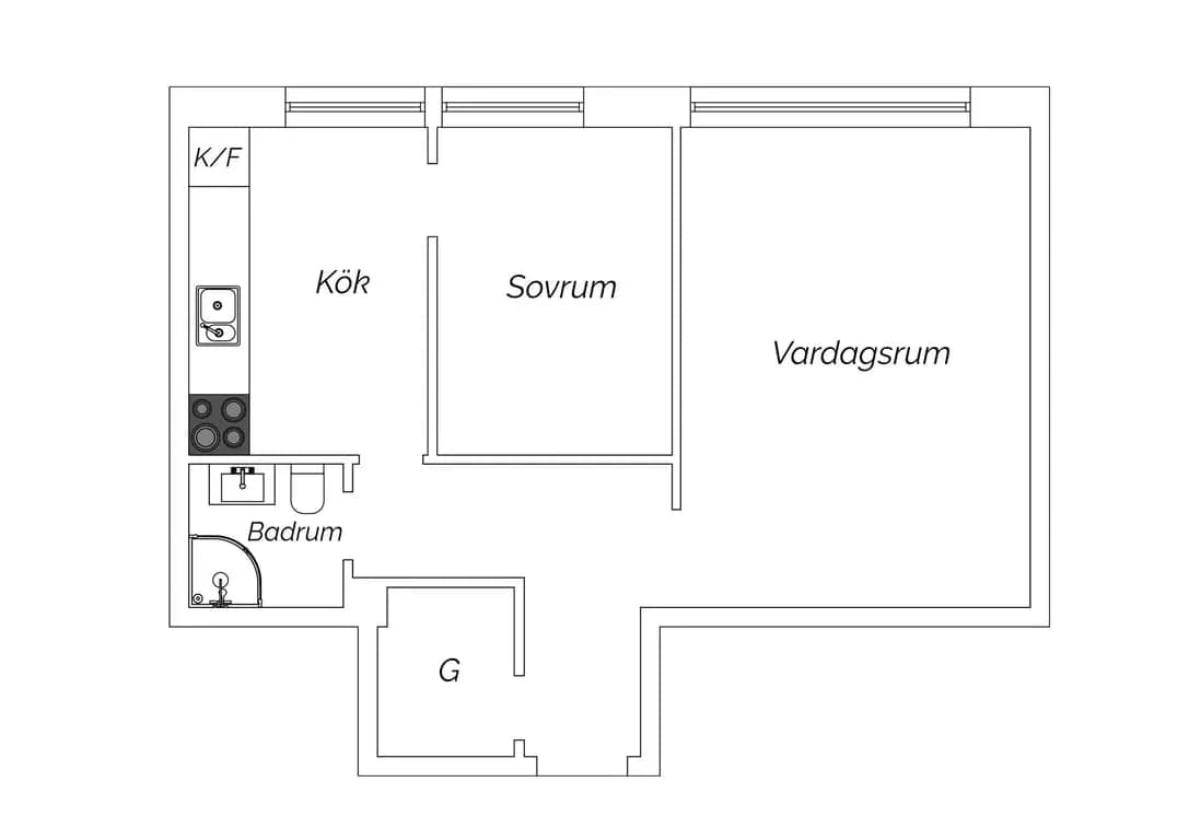 Floor plan for Ellstorpsgatan 3D