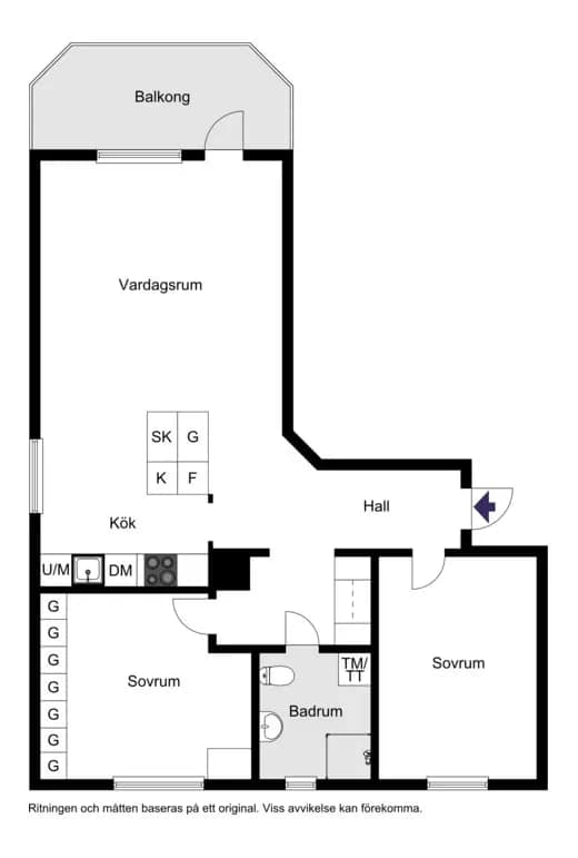 Floor plan for S:T Clemens Gata 18