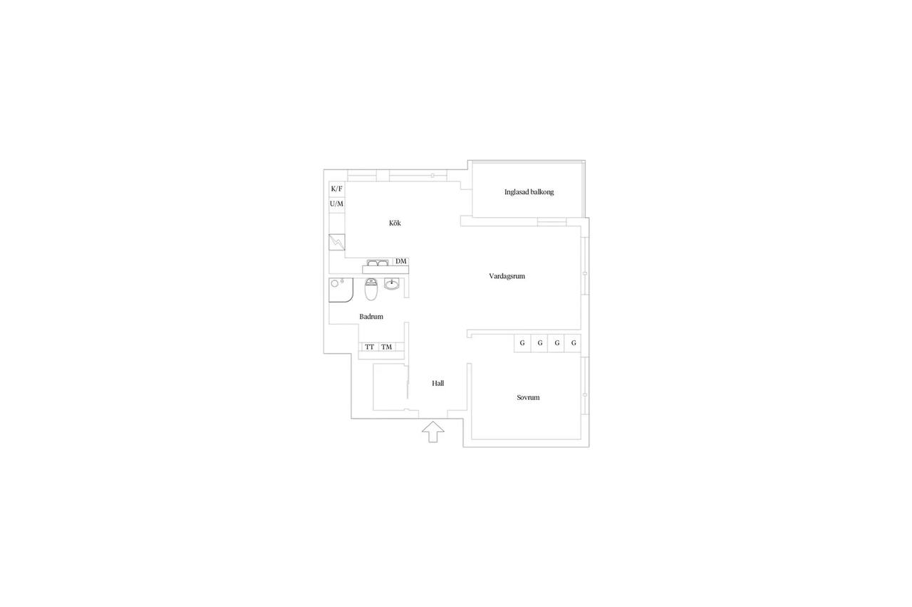 Planritning för Skiljeboplatsen 1C