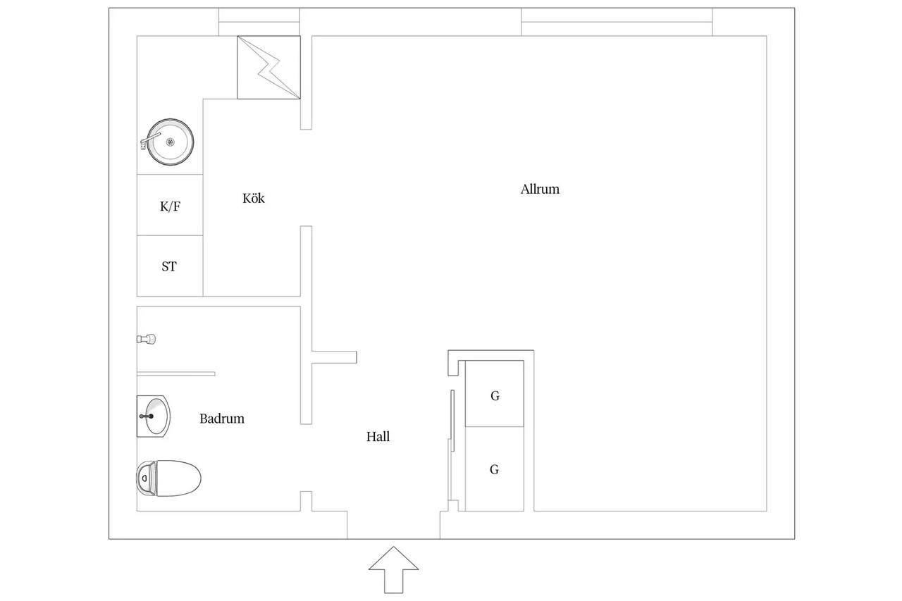 Floor plan for Doktor Widerströms Gata 54