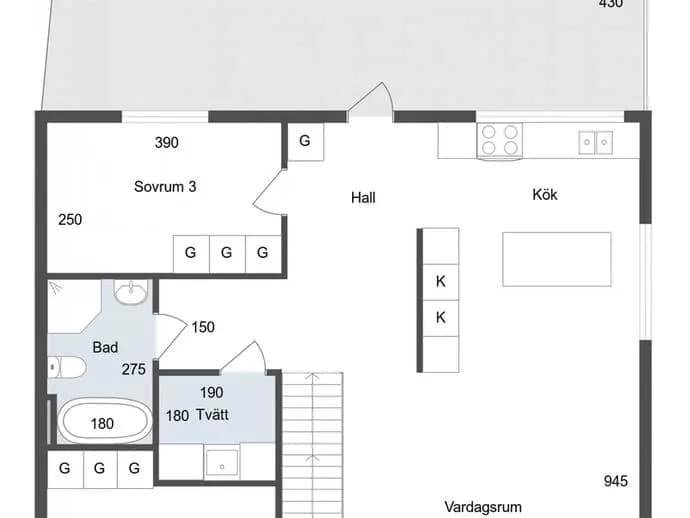 Floor plan for Vintervägen 10A