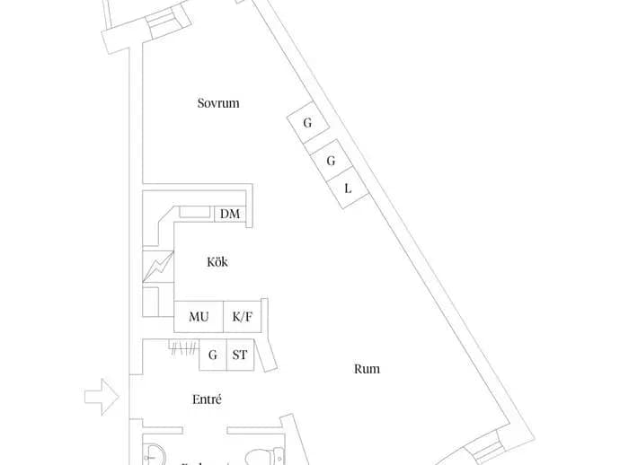Floor plan for Thorells gata 8
