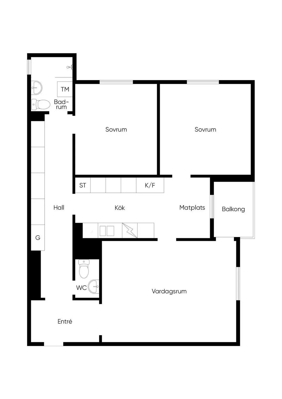 Floor plan for Gösta Berlings Väg 35