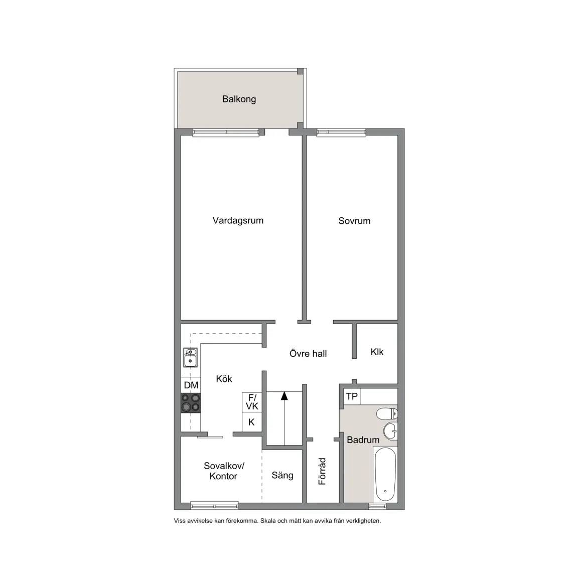 Planritning för Skogstorpsvägen 222