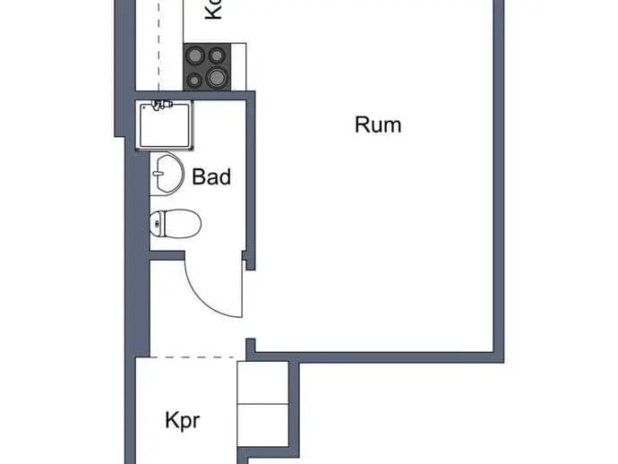 Floor plan for Arkitektgatan 8