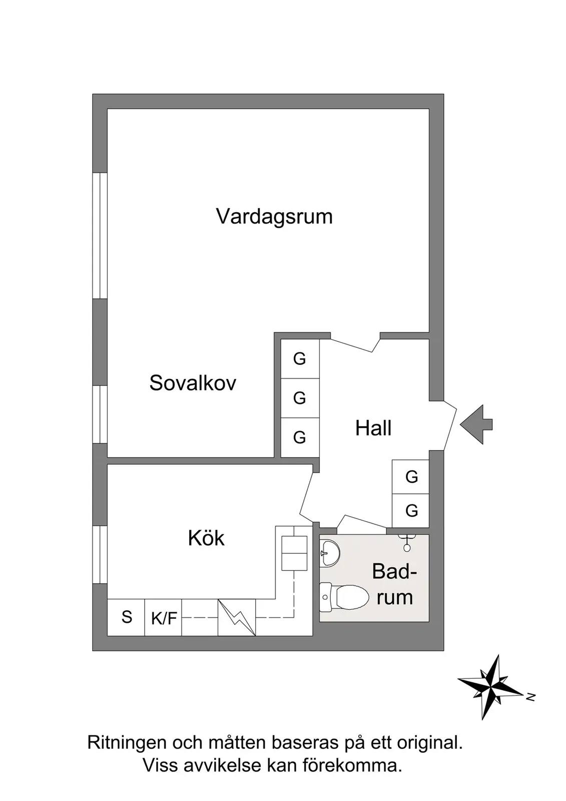 Planritning för Vattengatan 39