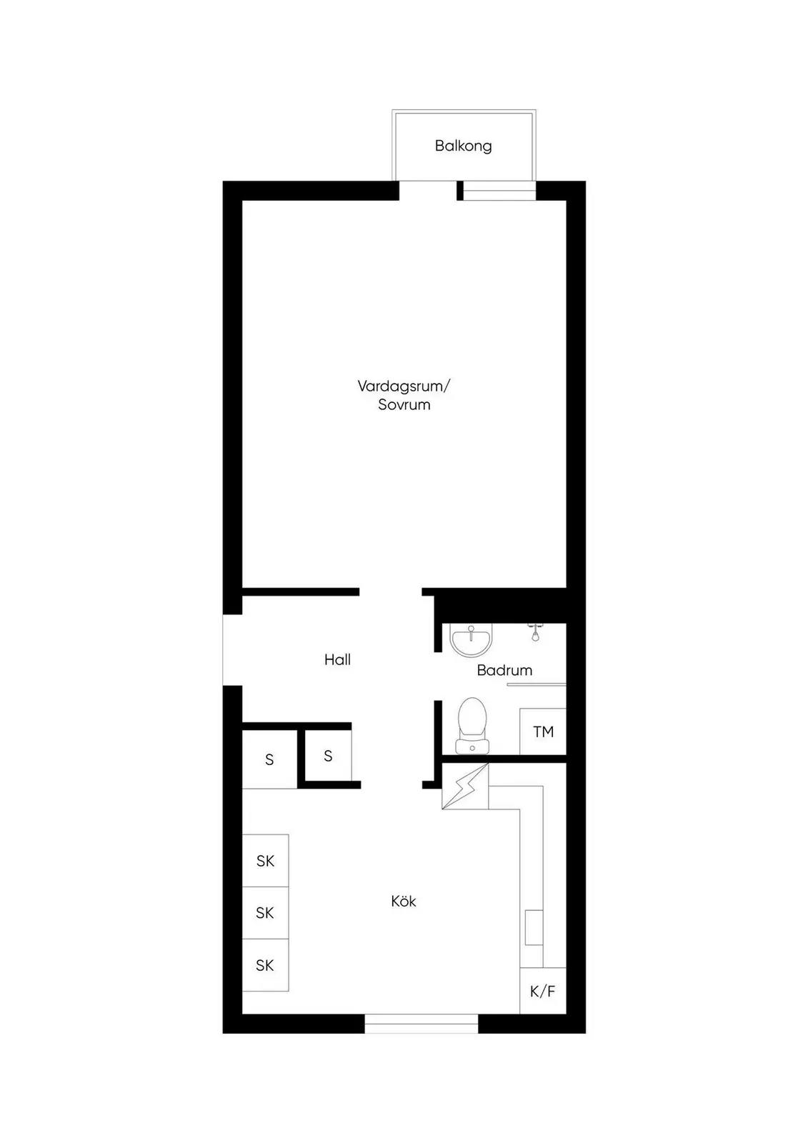 Floor plan for Frödingsvägen 10B