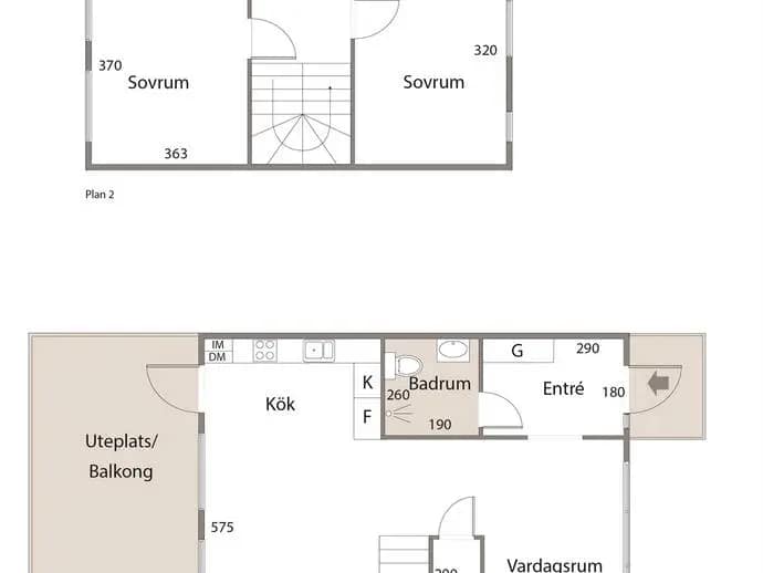 Planritning för Stavlundsvägen 12C