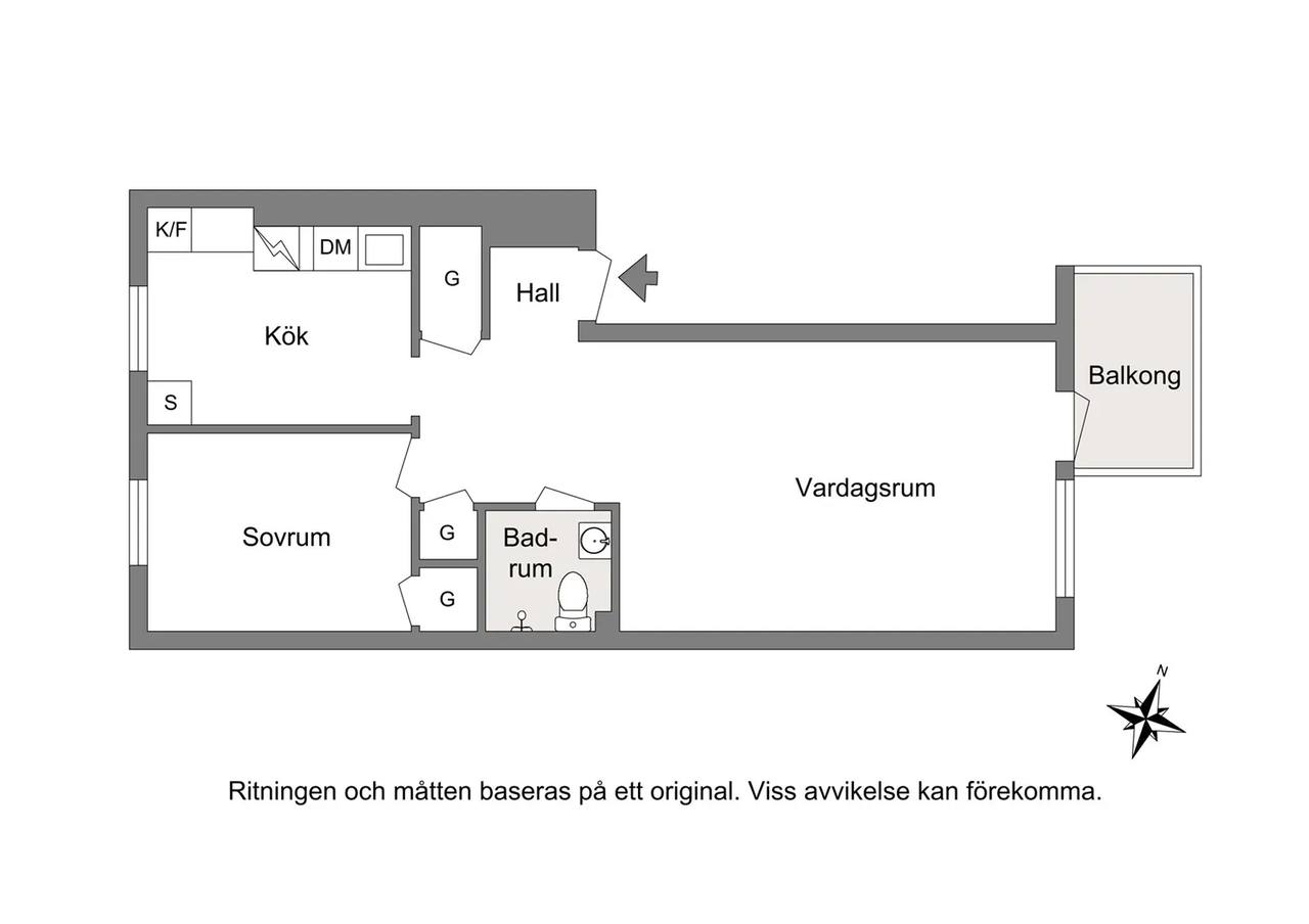 Planritning för Styrestagatan 4