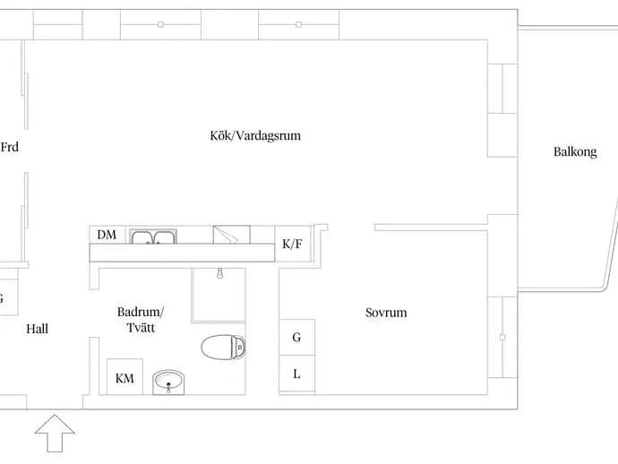 Floor plan for Onyxgatan 4