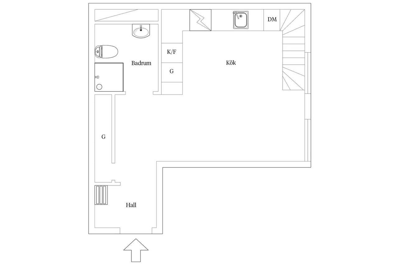 Floor plan for Amiralsgatan 47