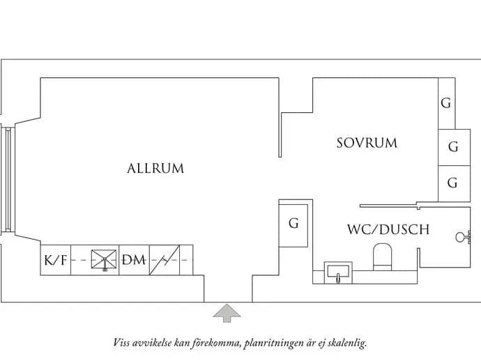 Floor plan for Ålandsgatan 6