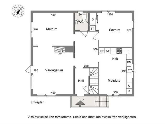 Planritning för Valhallagatan 18B