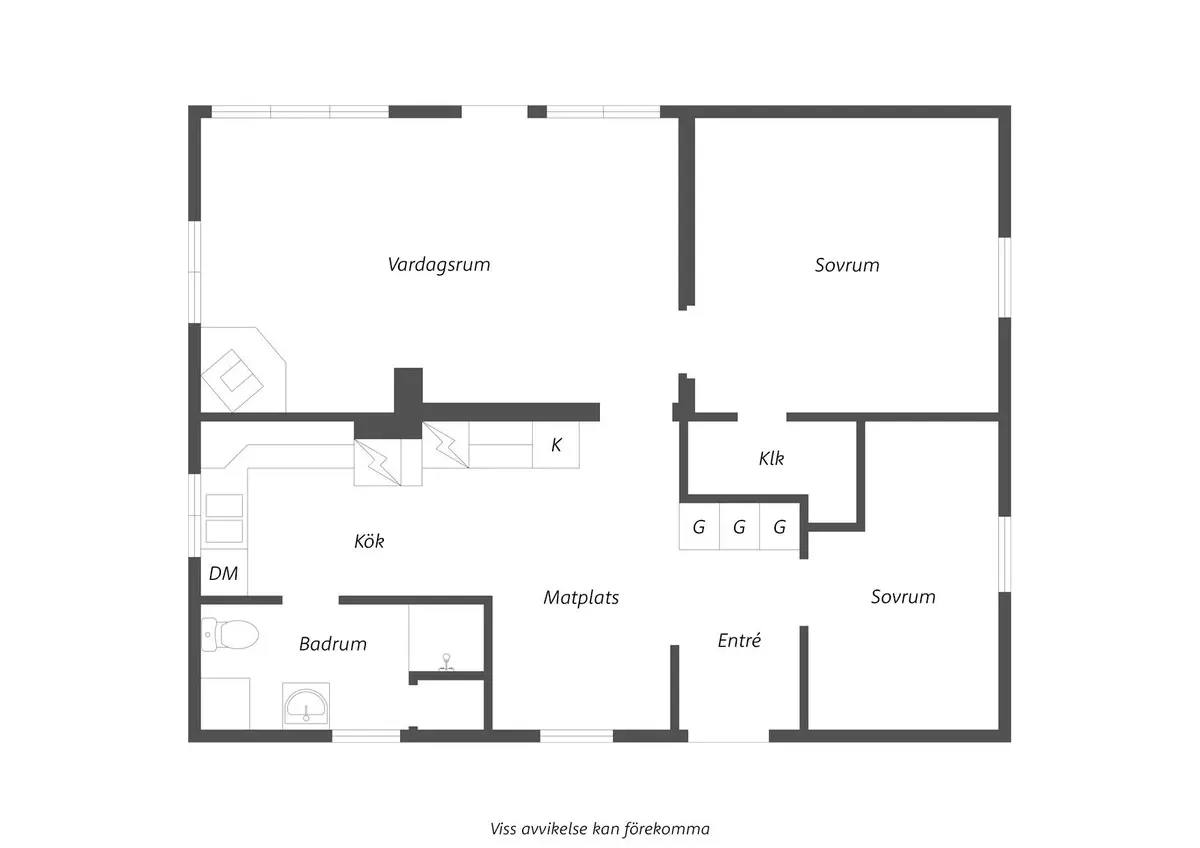 Floor plan for Tärby Östra Marsjön 12