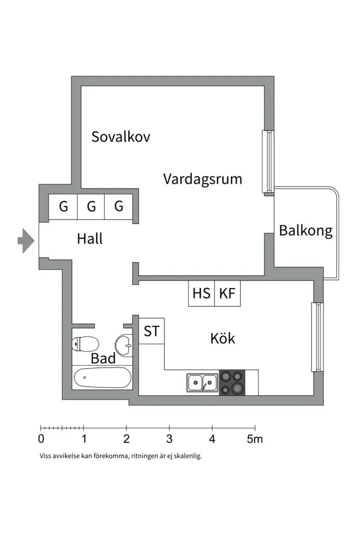 Planritning för Egilsgatan 11B