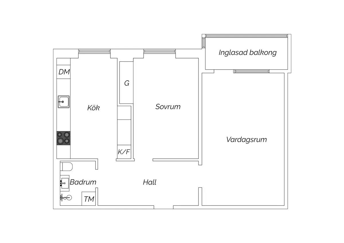 Floor plan for Bangatan 6A