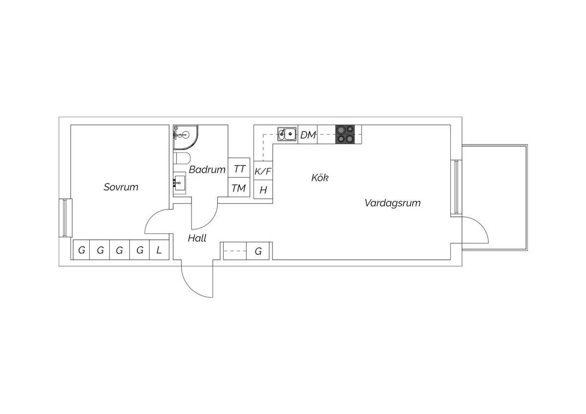 Planritning för Termikgatan 27A