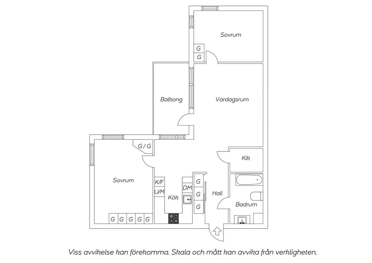 Planritning för Tegelstigen 2