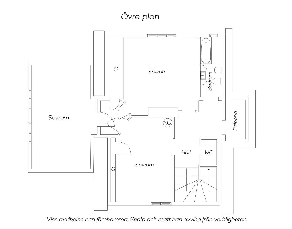 Floor plan for Tältvägen 11