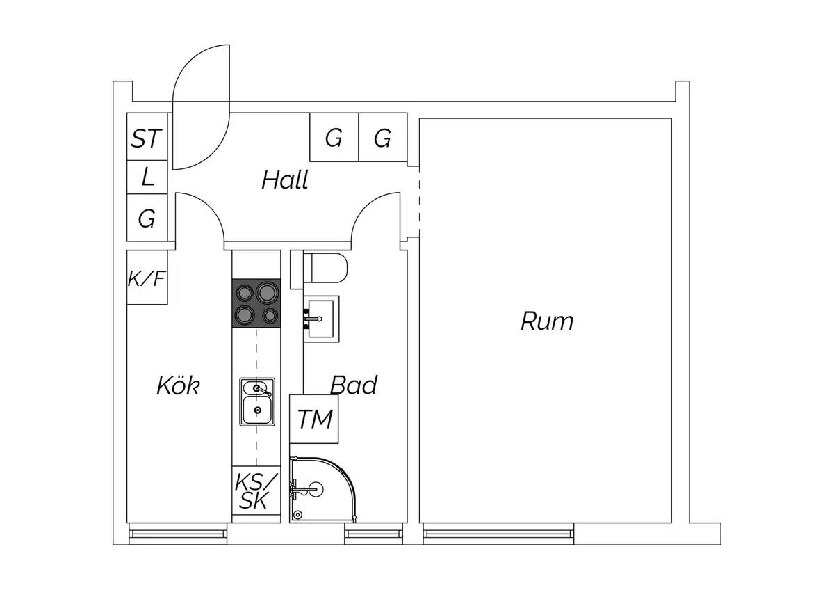 Floor plan for Rubingatan 2