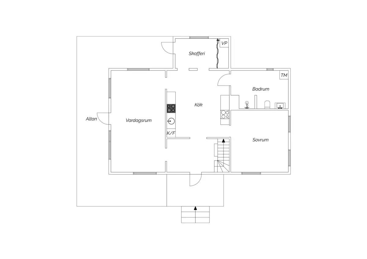 Floor plan for Kolbodagatan 36