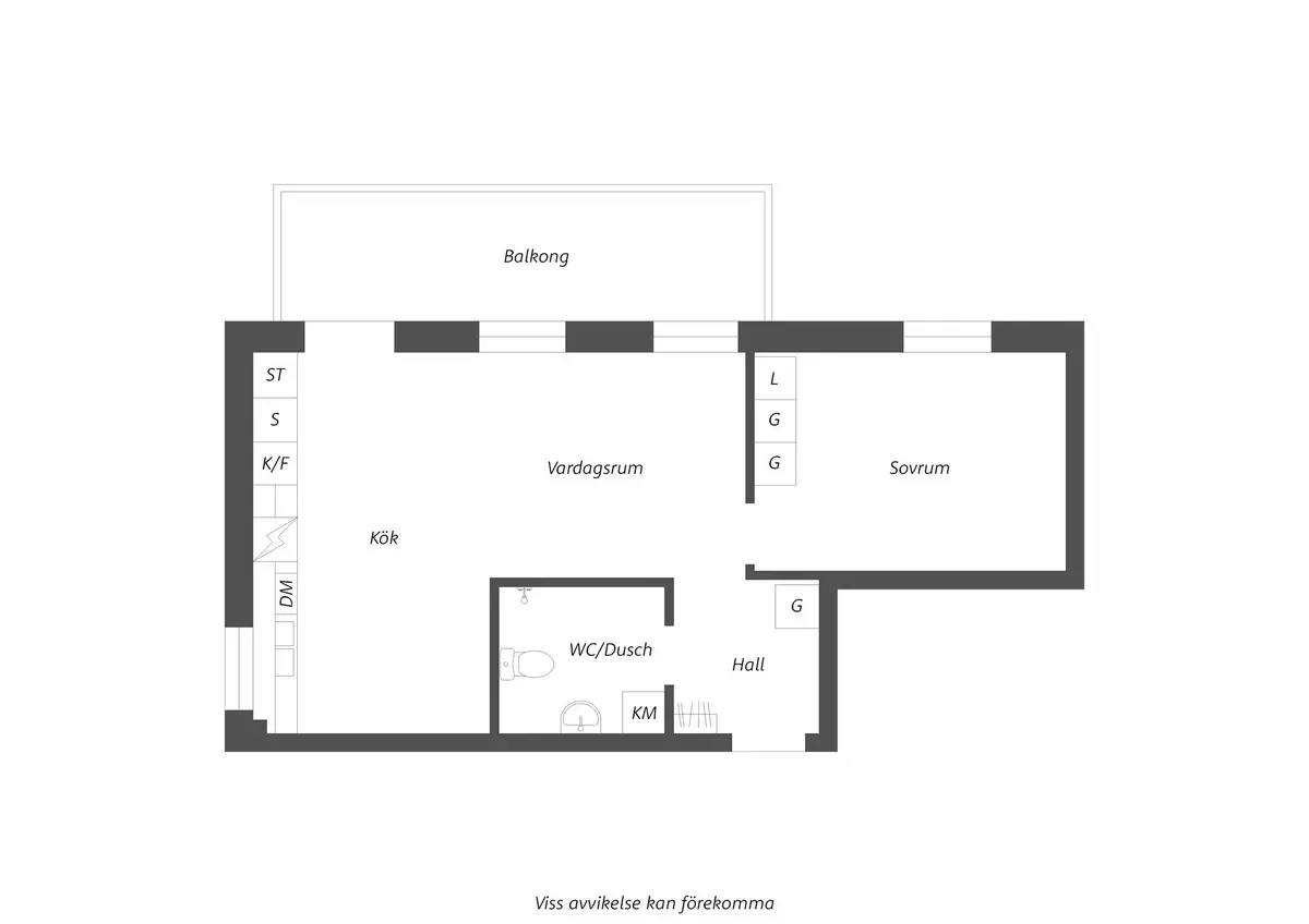 Planritning för Ljunglidsgatan 4