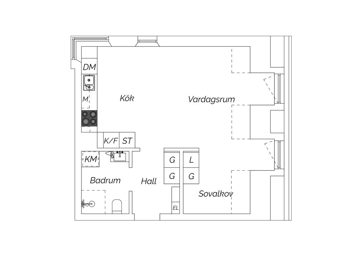 Floor plan for Litteraturgatan 206