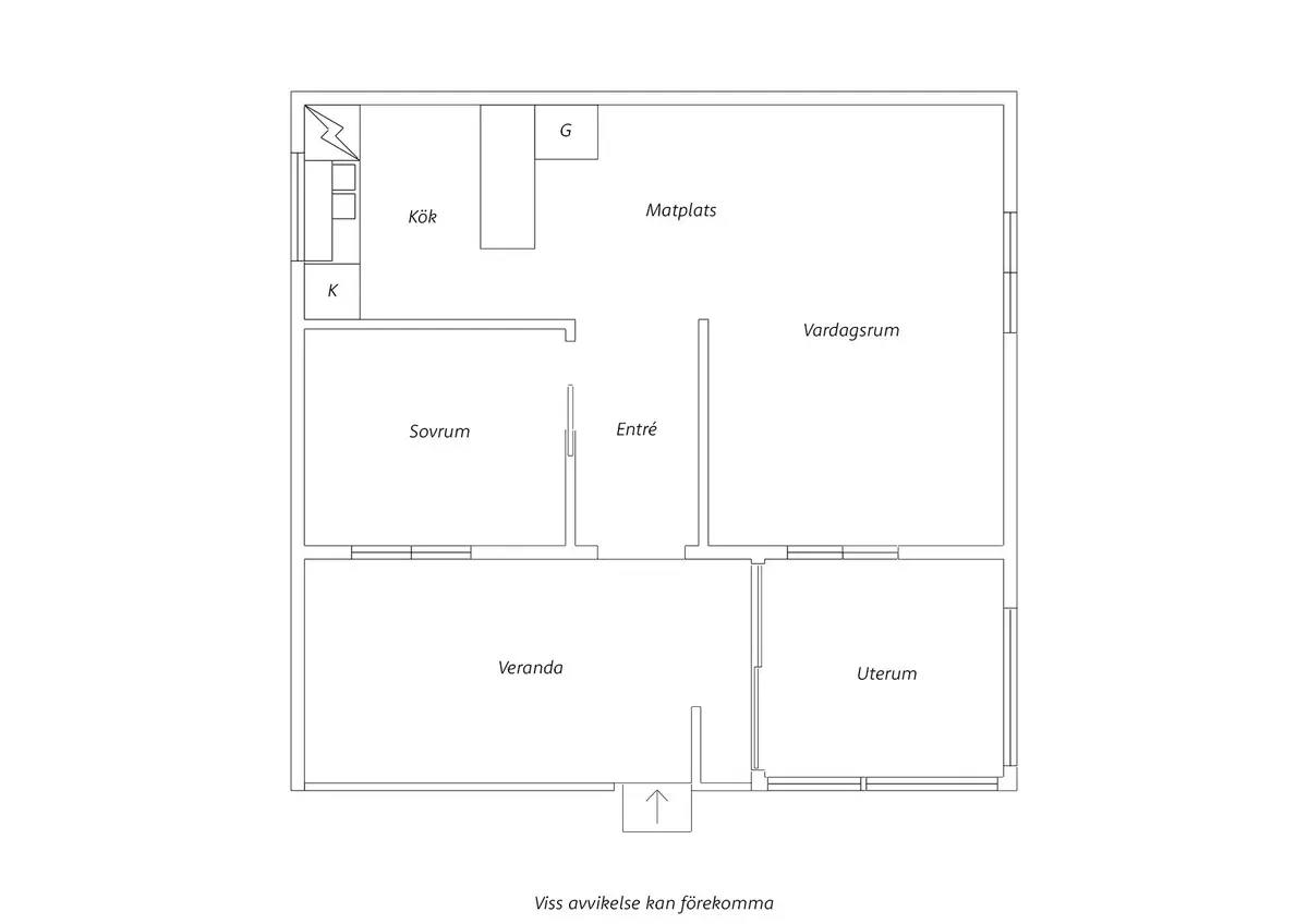 Planritning för Stenbockens Sommarby Nr 73