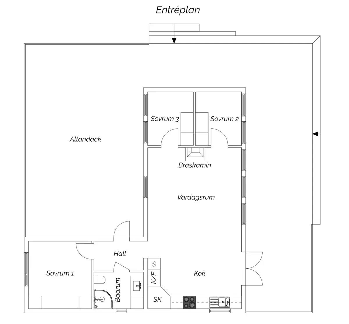 Floor plan for Kårholmen 38