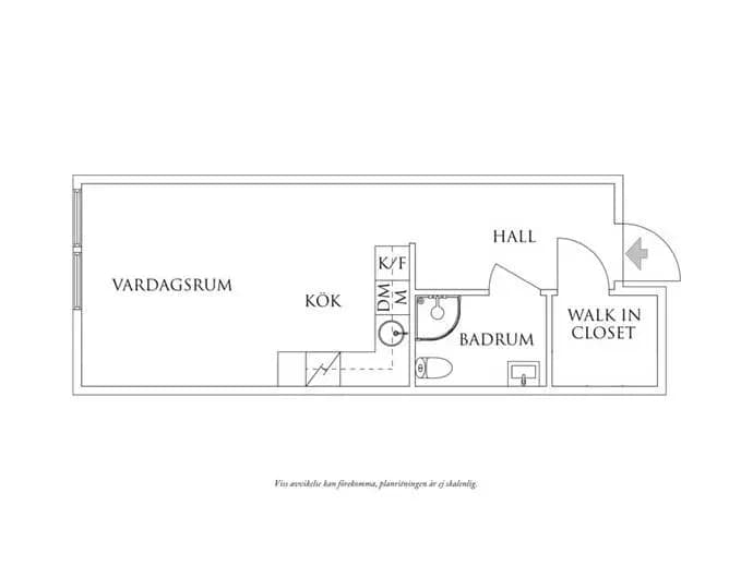 Floor plan for Kustgatan 14