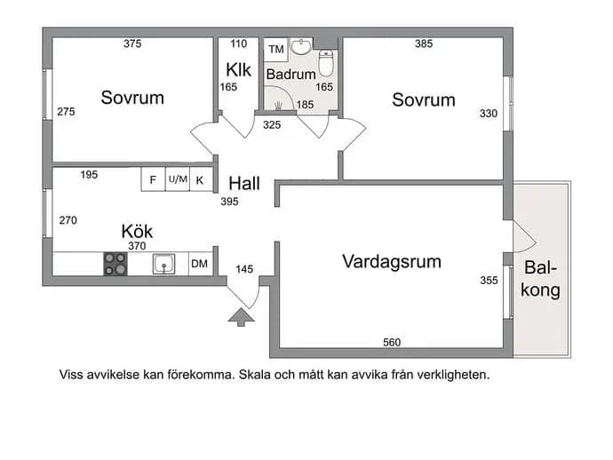 Floor plan for Syréngatan 7