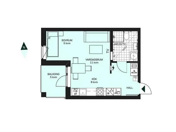 Planritning för Bataljonsgatan 22