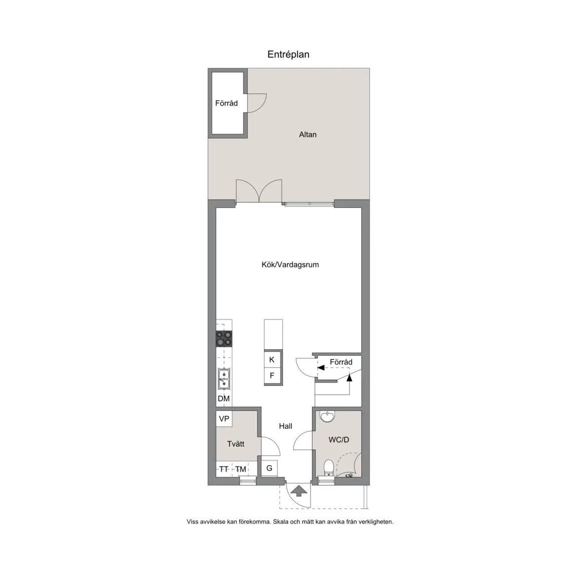Floor plan for Bagarstugans väg 34
