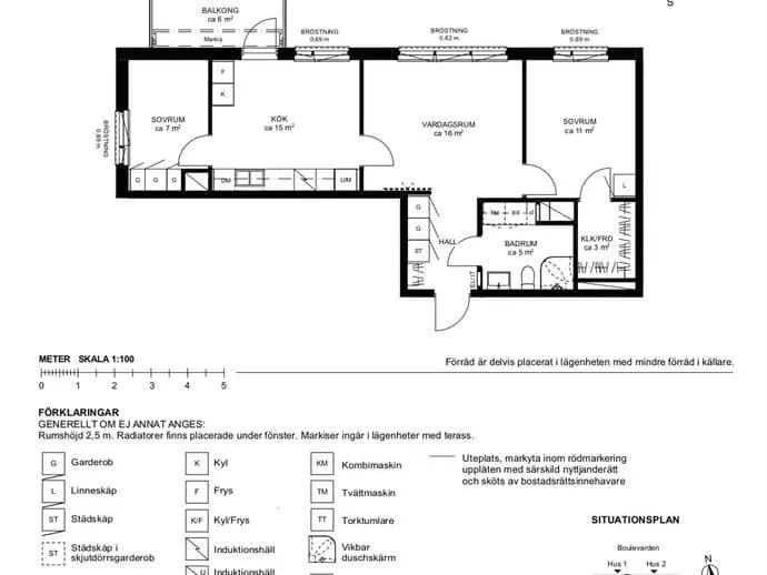 Floor plan for Vintergaloppsgatan 12
