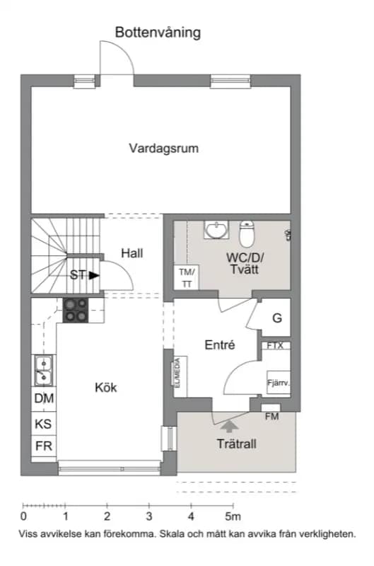 Planritning för Linneagården 7F