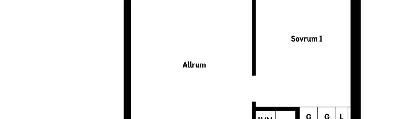 Floor plan for Södra Järnvägsgatan 4L