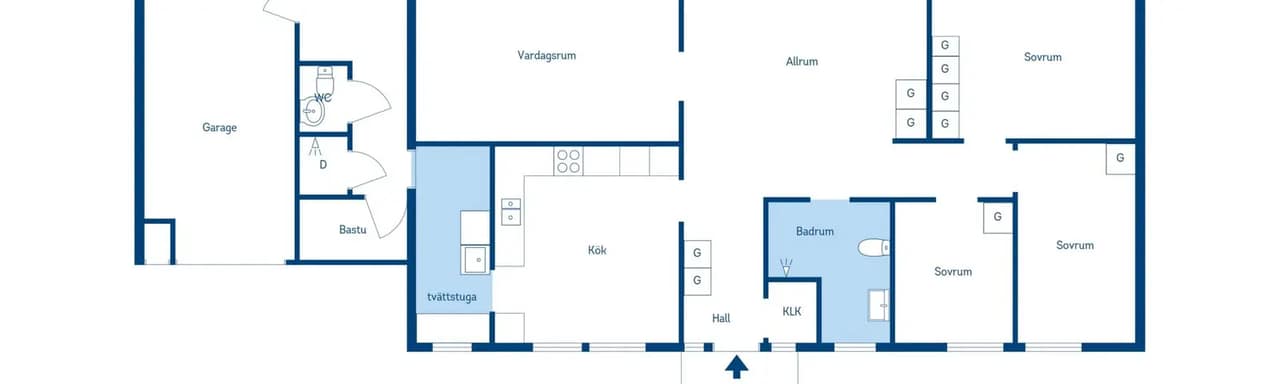 Floor plan for Borgvägen 24