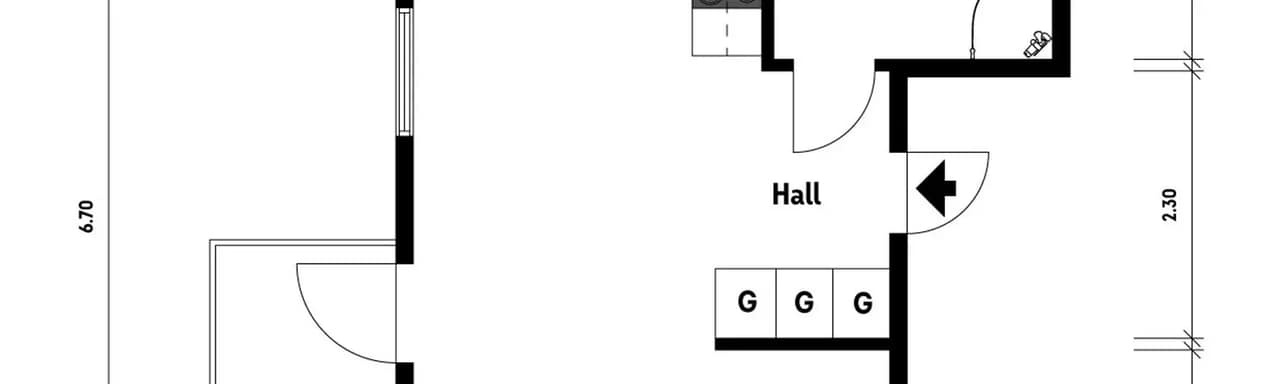 Planritning för Kvillegatan 3