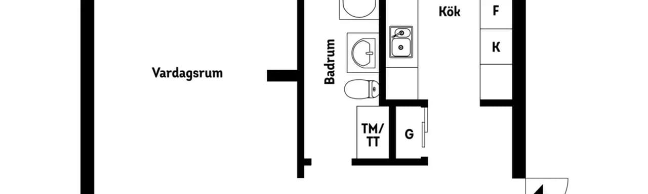 Planritning för Kadettgatan 54B