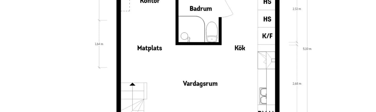 Floor plan for Ebbe Lieberathsgatan 16C
