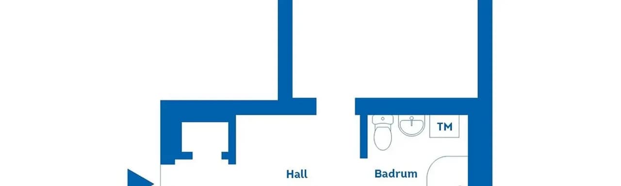 Planritning för Taborsbergsvägen 13