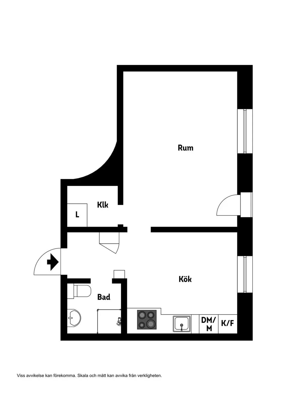 Planritning för Ekersgatan 4A