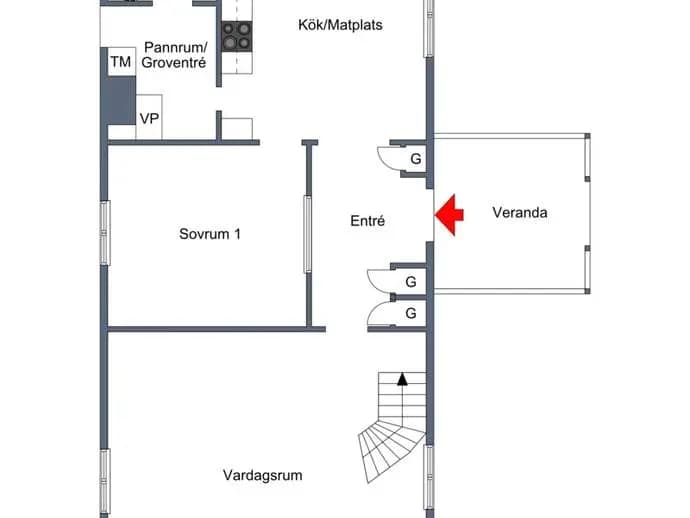 Floor plan for Gummarksnoret 17