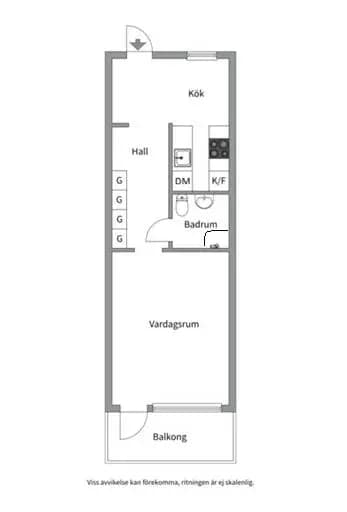 Planritning för Sturegatan 3