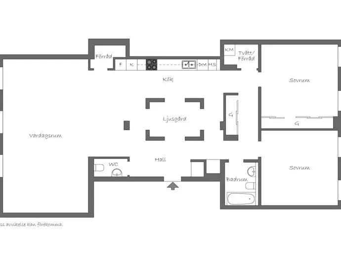 Floor plan for Munkbrogatan 8