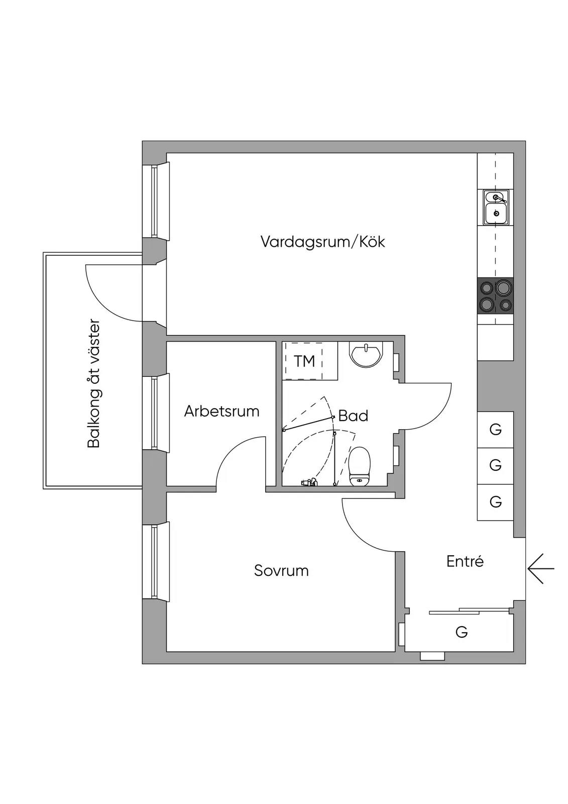 Floor plan for Thorsten Levenstams väg 19